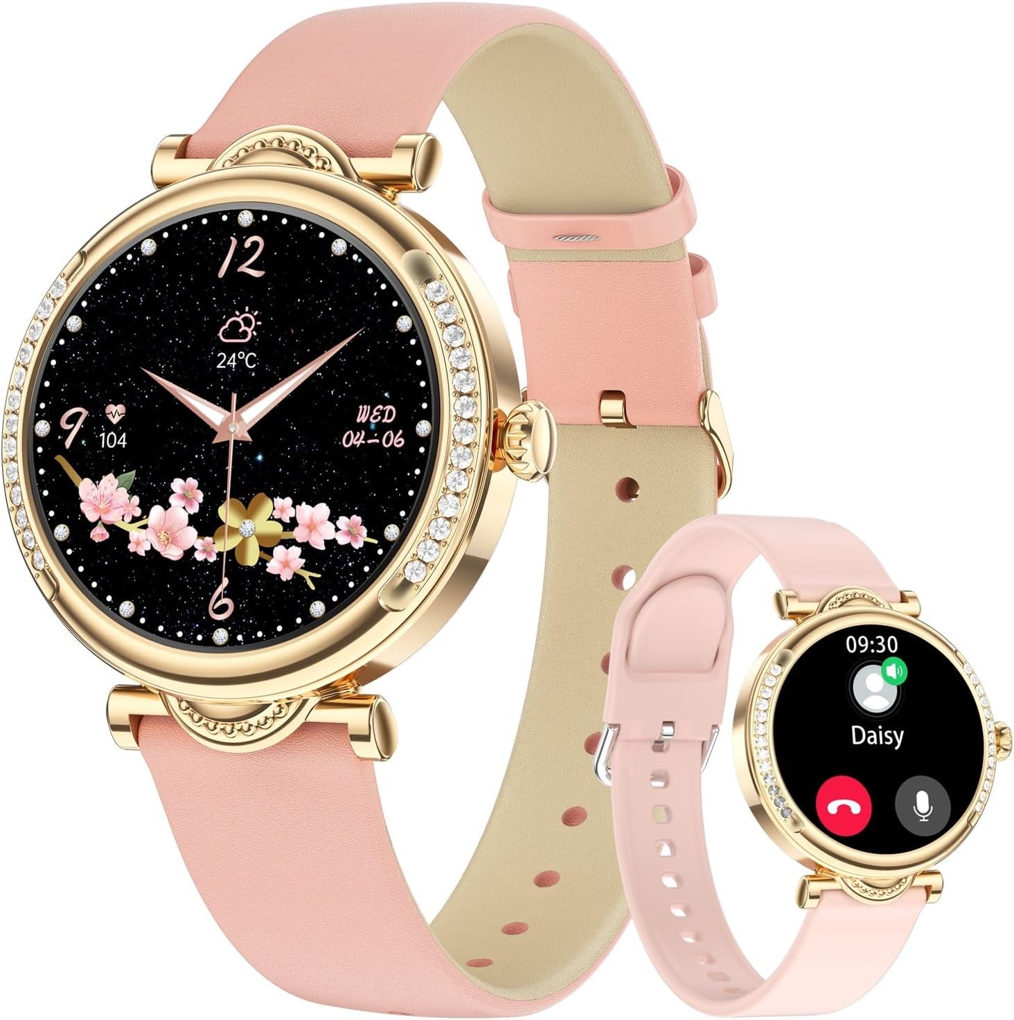 Smart Watches for Women (Answer/Make Calls), Fitness Watch with Heart Rate, Blood Oxygen, Sleep Tracker, Step Tracker, IP68 Waterproof Fitness Tracker, Smart Watch for Women for Iphone & Android