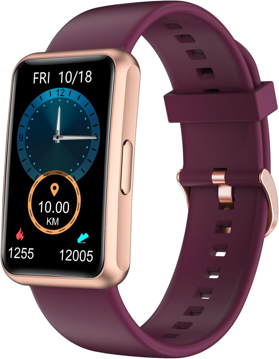 Fitness Tracker for Men and Women - Waterproof IP68 Fitness Watch with Full Touch Screen, Step and Calorie Counter, Sleep Tracker, and Alarm Clocks (Purple)