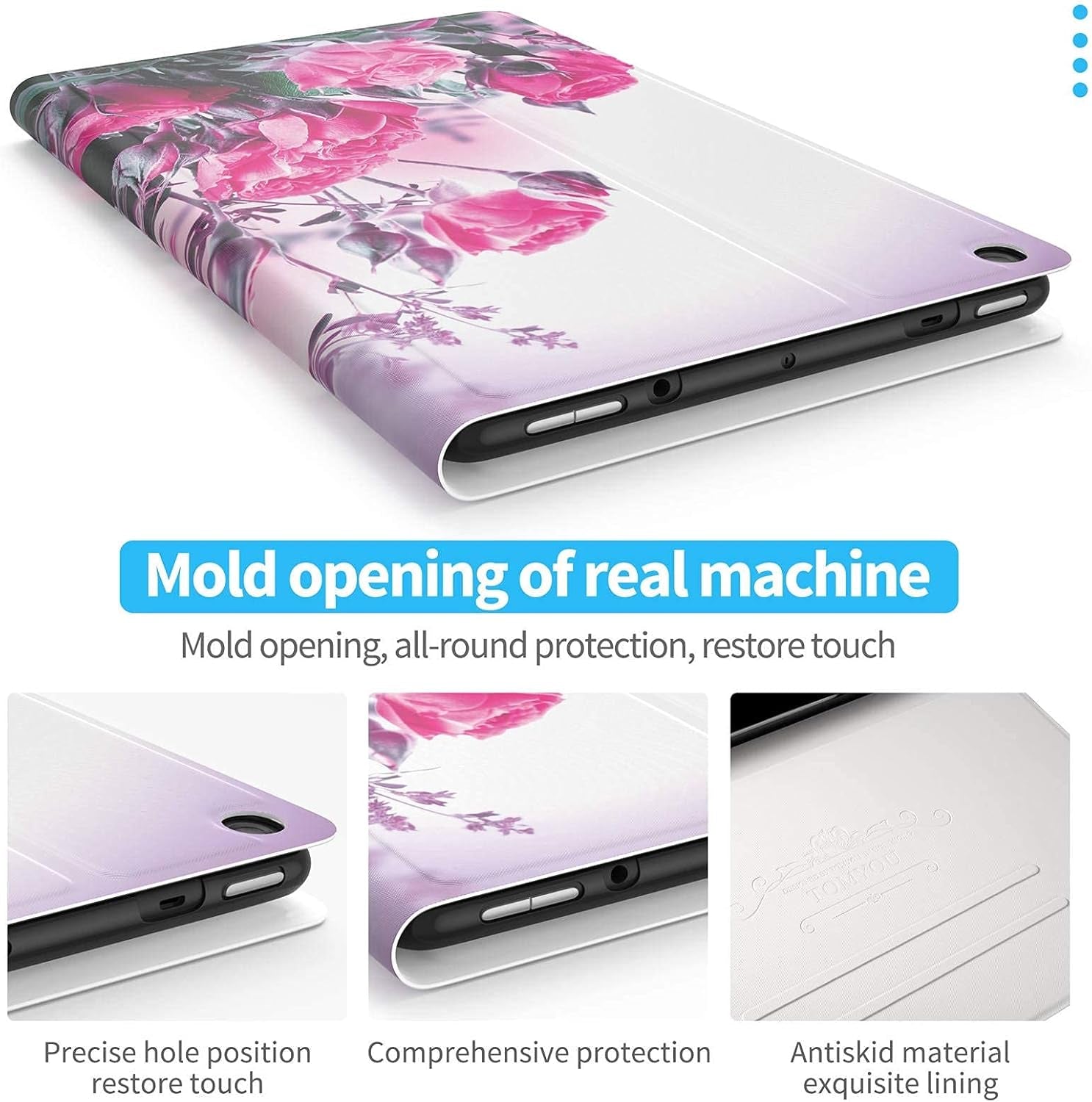 Case for Amazon Fire HD 10 Tablet (7Th Generation and 9Th Generation, 2017 and 2019 Release) - Slim Folding Stand Cover with Auto Wake/Sleep for 10.1 Inch Tablet