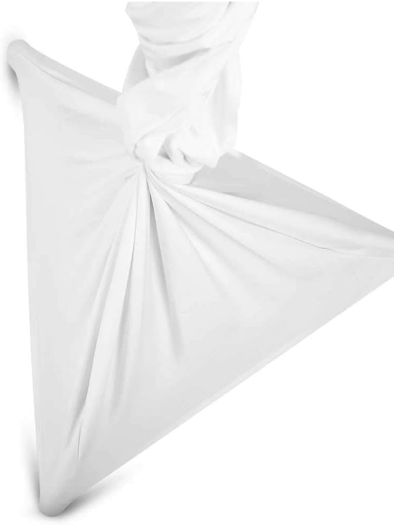 Speaker Stand Cover Tripod Stand Skirt Scrim - 360 Degree White Covers (Set of 2)