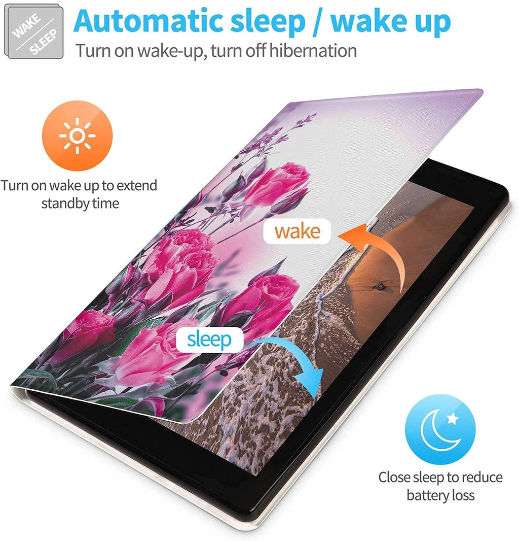 Case for Amazon Fire HD 10 Tablet (7Th Generation and 9Th Generation, 2017 and 2019 Release) - Slim Folding Stand Cover with Auto Wake/Sleep for 10.1 Inch Tablet