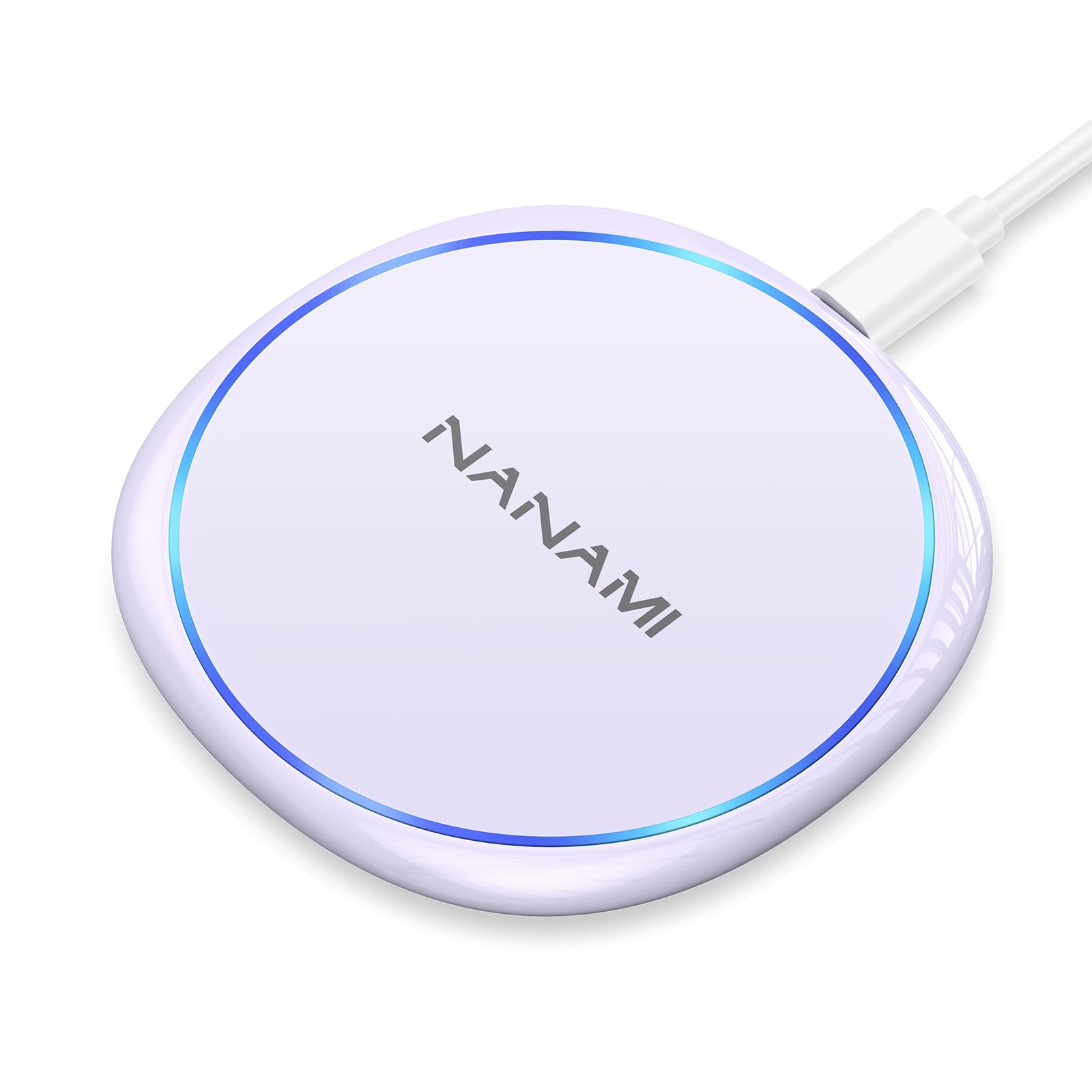 Fast Wireless Charger, NANAMI 15W Max Qi Charging Pad for iPhone 17/16/15 Pro Max/14/13/12 Mini/11/XR/XS/X/8, Fast Charge for Samsung Galaxy S25/S24/S23/S22 Ultra/S21/S20 fe/S10,Pixel 6,AirPods Pro/3