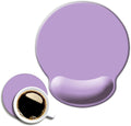 Ergonomic Mouse Pad with Wrist Support, Cute Wrist Pad with Non-Slip Rubber Base for Computer, Laptop, Home Office Gaming, Working, Easy Typing & Pain Relief,Clove Purple