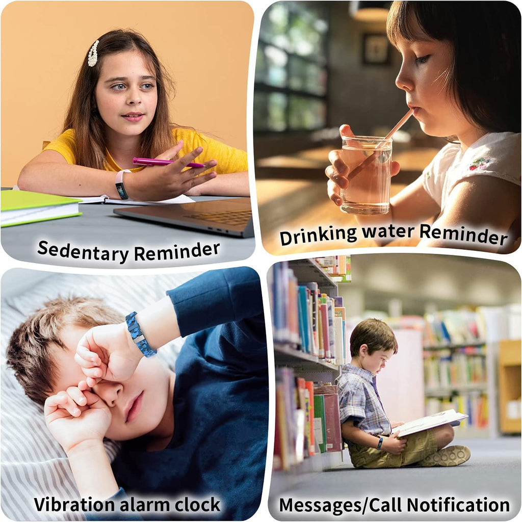 Children's Fitness Tracker Watch with Pedometer, Stopwatch, IP68 Waterproof Rating, and 11 Sport Modes for Ages 6-16