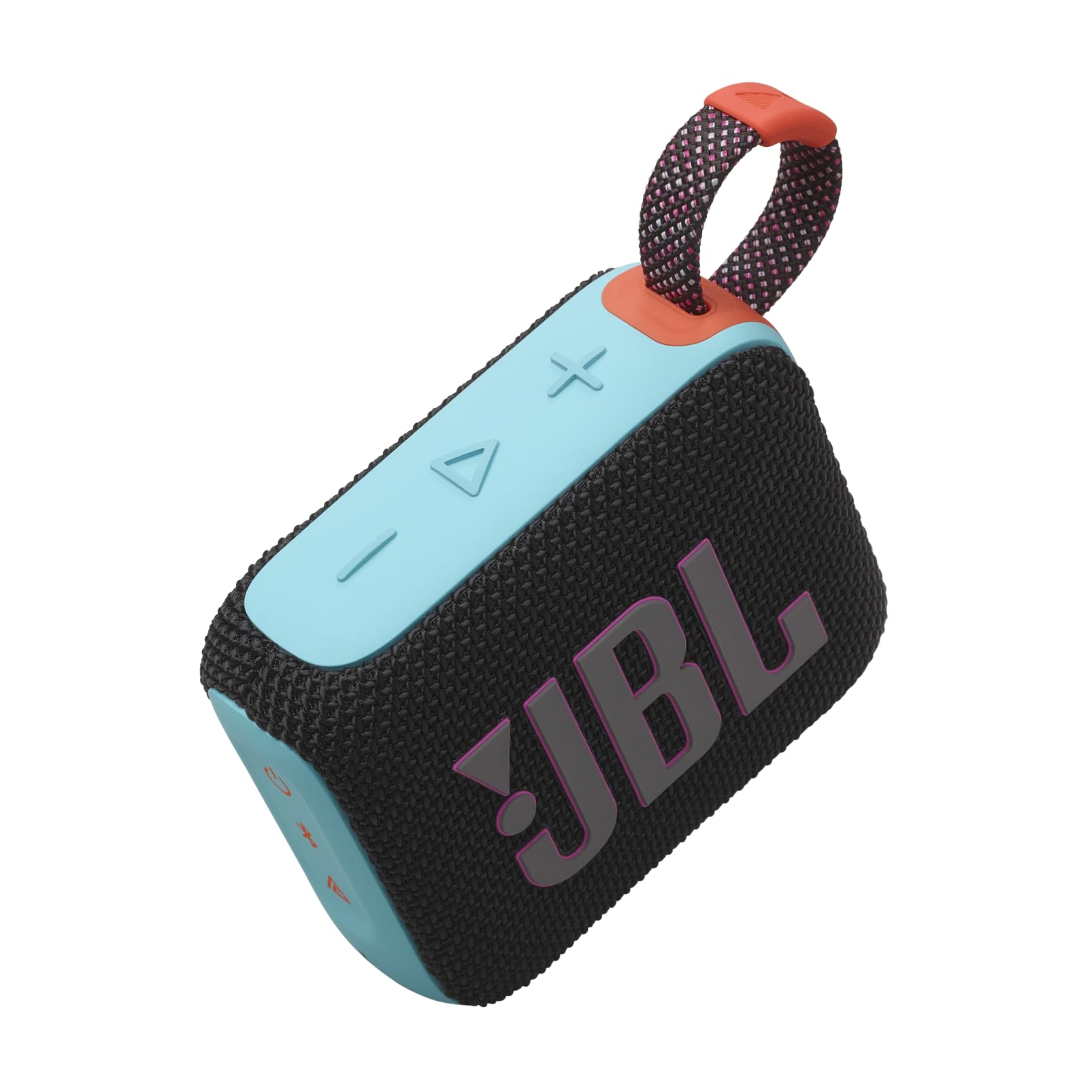 JBL Go 4 - Ultra-Portable, Waterproof and Dustproof Bluetooth Speaker, 7-Hour Built-in Battery, Made in Part with Recycled Materials (Black)