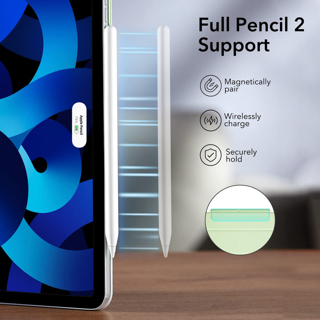 ESR for iPad Air 11 Inch Case M3/M2, iPad Air 7th/6th/5th/4th Gen (2025/2024/2022/2020), Powerful Magnetic Attachment, Slim Trifold Stand, Supports Pencil Pro&Pencil(USB-C), Durable Protection, Black