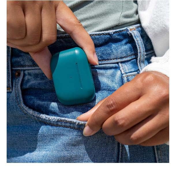 JLab Go Air Pop+ True Wireless Earbuds, in Ear Headphones, Bluetooth Earphones, 35H Playtime Ear Buds, Bluetooth Earbuds with Microphone, USB-C Charging Case, Dual Connect, EQ3 Sound, Light Blue