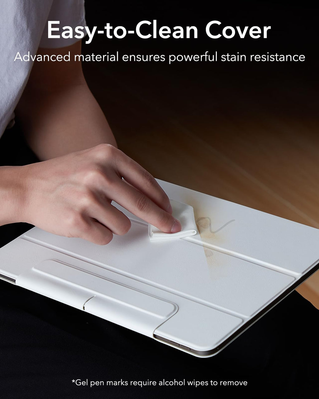 ESR for iPad Air 11 Inch Case M3/M2, iPad Air 7th/6th/5th/4th Gen (2025/2024/2022/2020), Powerful Magnetic Attachment, Slim Trifold Stand, Supports Pencil Pro&Pencil(USB-C), Durable Protection, Black