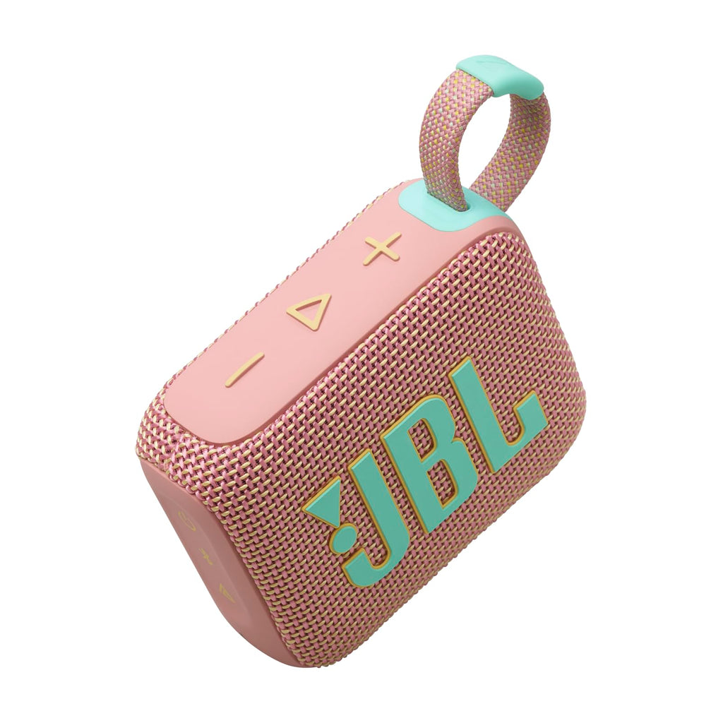 JBL Go 4 - Ultra-Portable, Waterproof and Dustproof Bluetooth Speaker, 7-Hour Built-in Battery, Made in Part with Recycled Materials (Black)