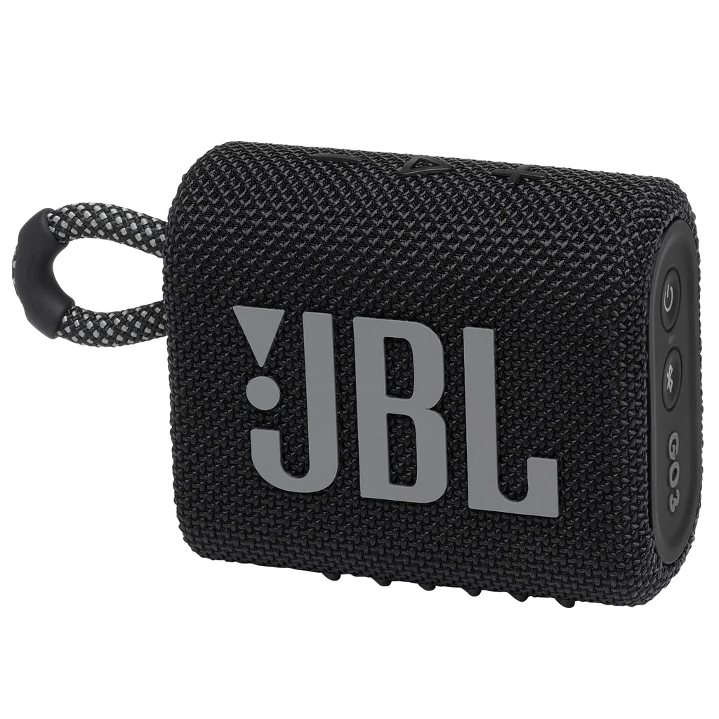 JBL Go 4 - Ultra-Portable, Waterproof and Dustproof Bluetooth Speaker, 7-Hour Built-in Battery, Made in Part with Recycled Materials (Black)