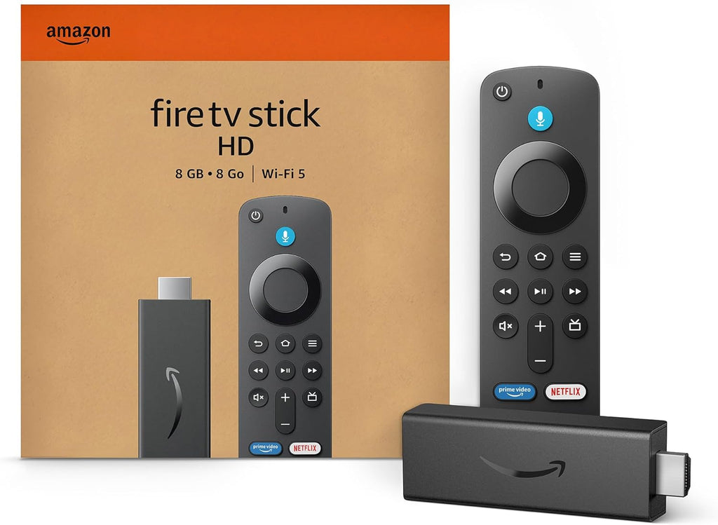 Amazon Fire TV Stick HD (nouveau modèle), télévision gratuite et en direct, télécommande vocale Alexa, contrôle de la maison intelligente, diffusion continue HD