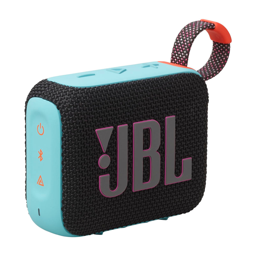 JBL Go 4 - Ultra-Portable, Waterproof and Dustproof Bluetooth Speaker, 7-Hour Built-in Battery, Made in Part with Recycled Materials (Black)