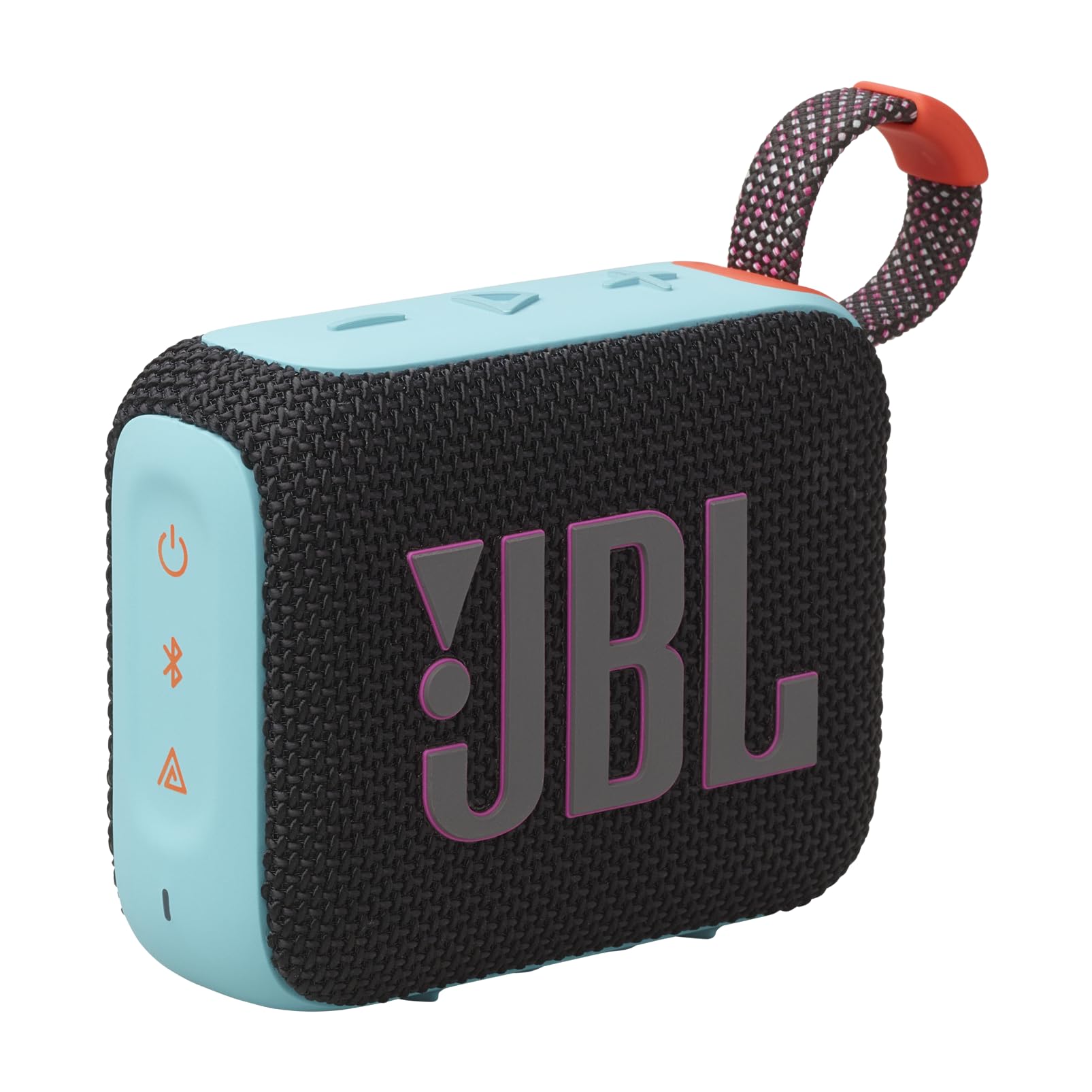JBL Go 4 - Ultra-Portable, Waterproof and Dustproof Bluetooth Speaker, 7-Hour Built-in Battery, Made in Part with Recycled Materials (Black)
