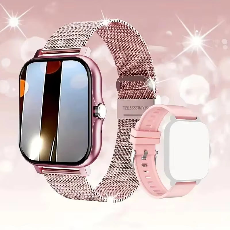 2025 New Smart Watch Bluetooth Call Message Reminder Man Woman Gift Full Touch Screen Sports Fitness Smart Watch