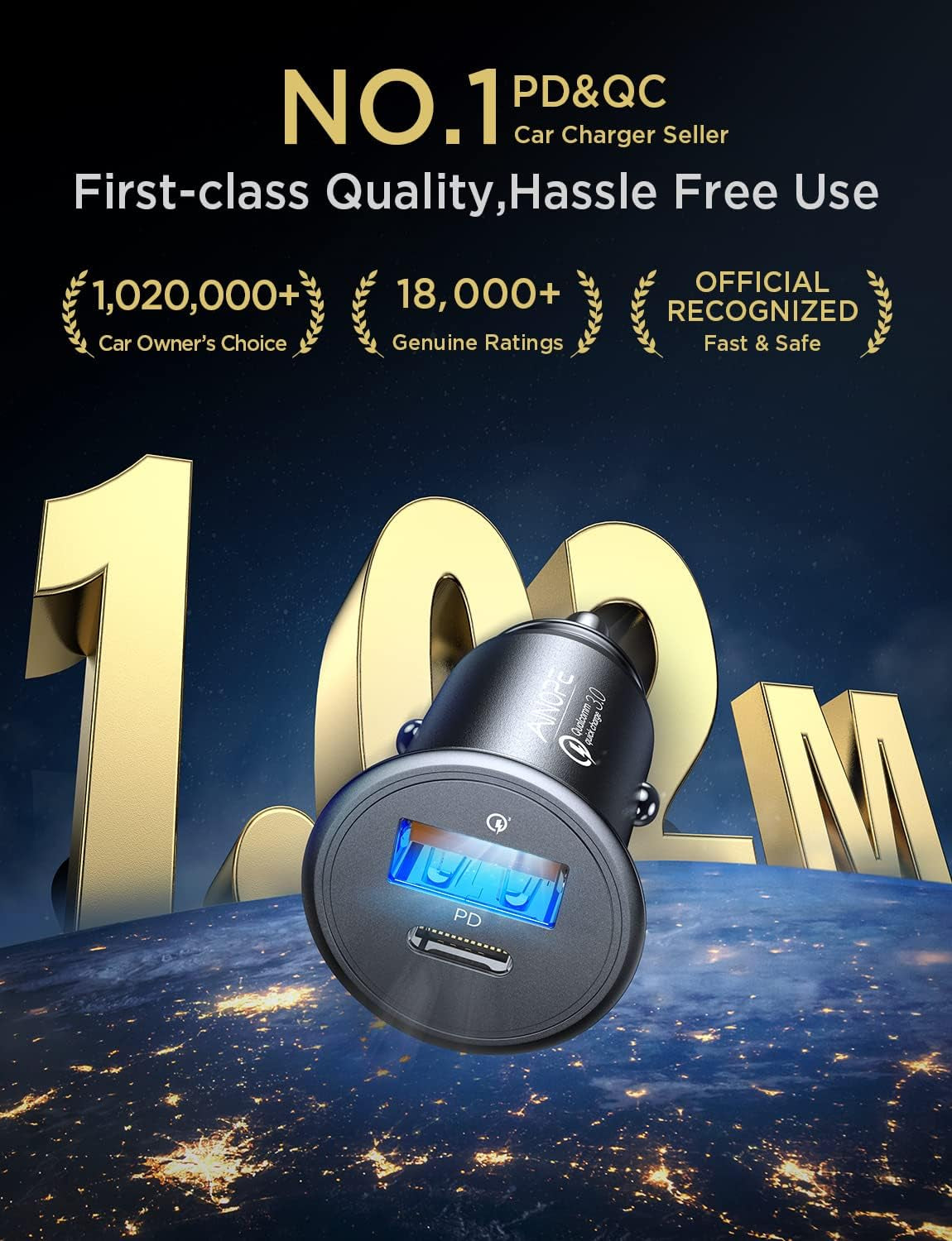 67.5W Car Charger USB C Fast Charge for Iphone 17 Pro, PD 45W USB C Car Charger Fast Charging【Mini & Metal】 Cigarette Lighter Adapter for Iphone 17 Pro Max 16 15 Air Samsung S25 Type C