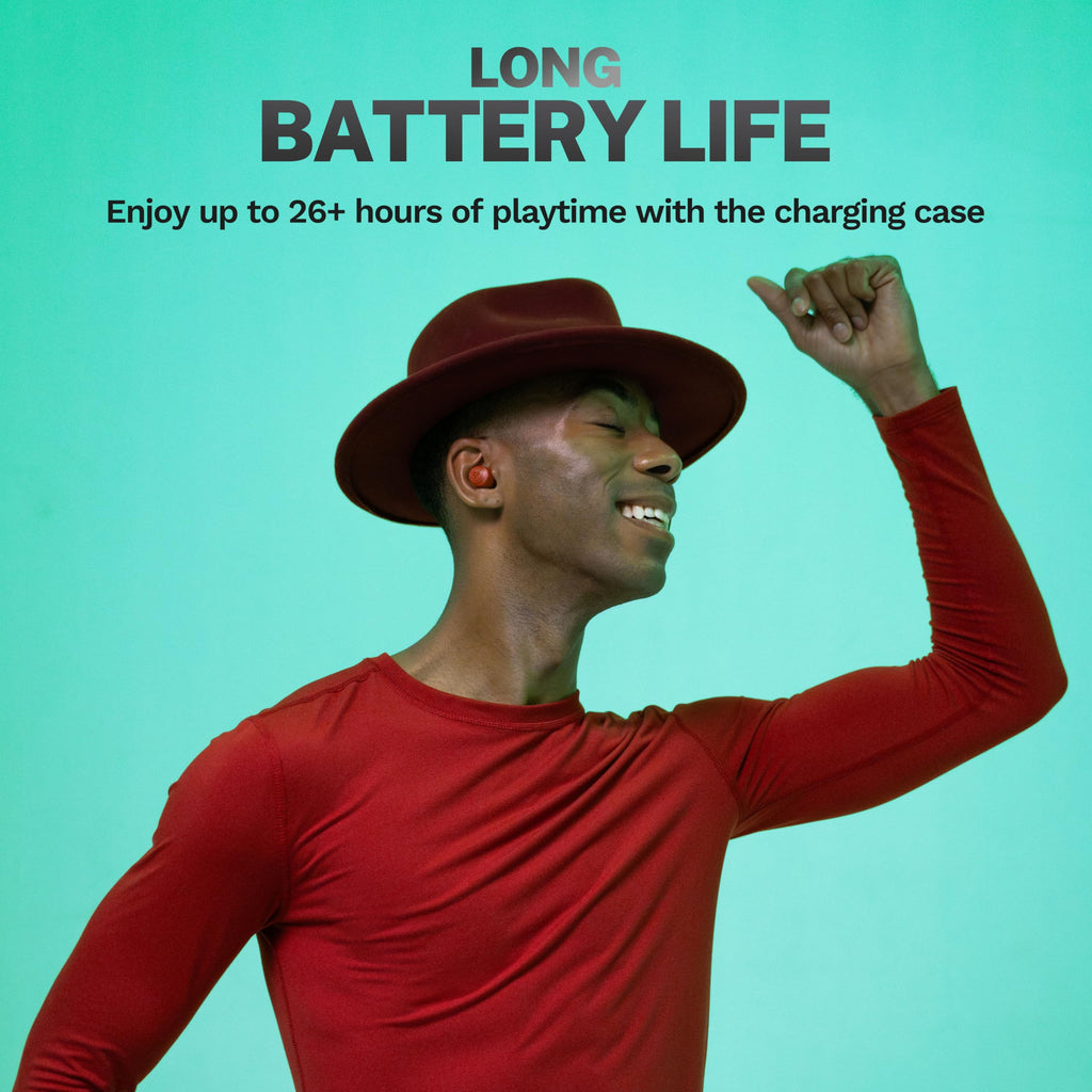 JLab Go Air Pop+ True Wireless Earbuds, in Ear Headphones, Bluetooth Earphones, 35H Playtime Ear Buds, Bluetooth Earbuds with Microphone, USB-C Charging Case, Dual Connect, EQ3 Sound, Light Blue