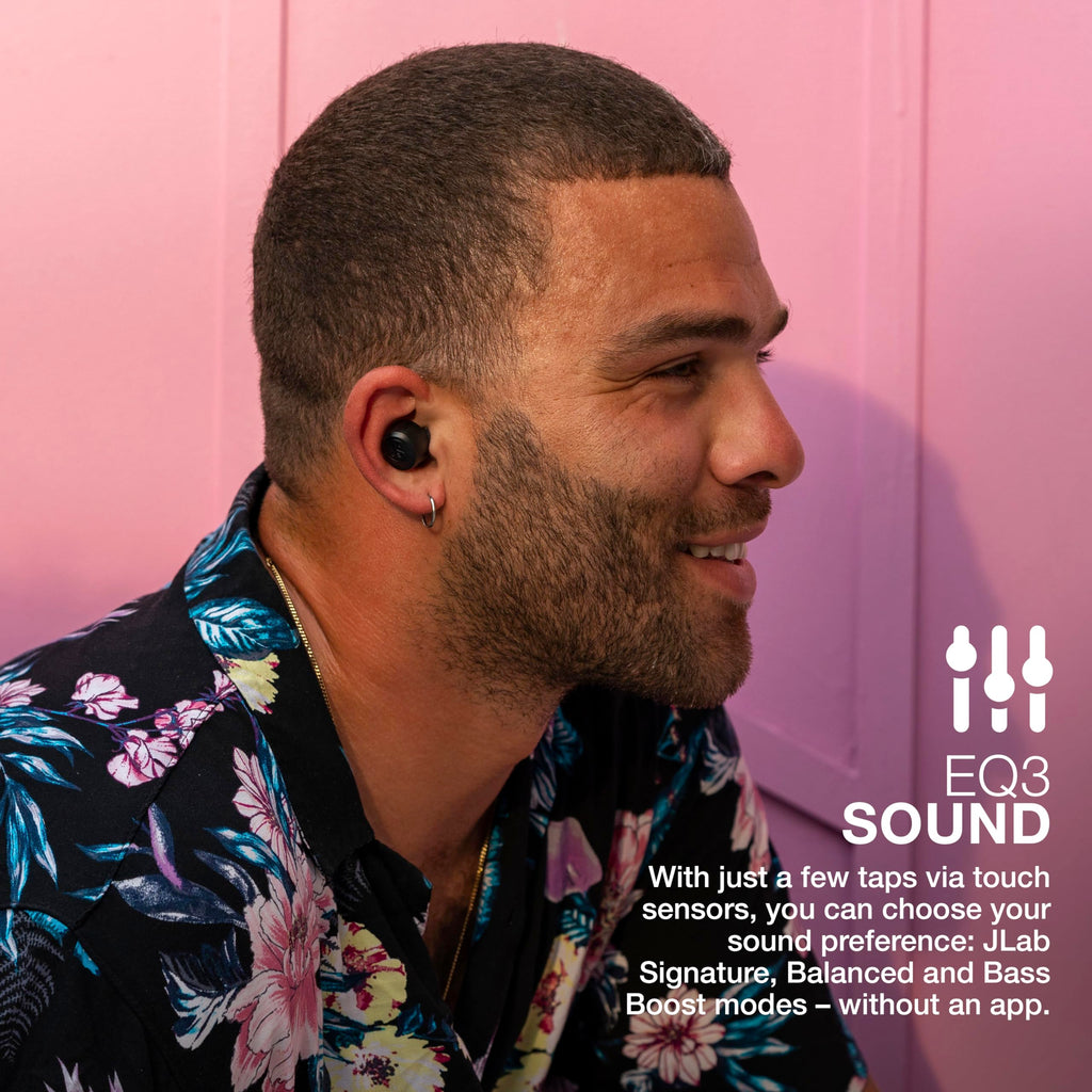 JLab Go Air Pop+ True Wireless Earbuds, in Ear Headphones, Bluetooth Earphones, 35H Playtime Ear Buds, Bluetooth Earbuds with Microphone, USB-C Charging Case, Dual Connect, EQ3 Sound, Light Blue