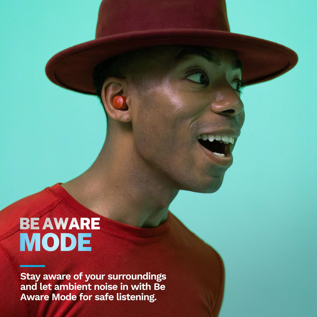 JLab Go Air Pop+ True Wireless Earbuds, in Ear Headphones, Bluetooth Earphones, 35H Playtime Ear Buds, Bluetooth Earbuds with Microphone, USB-C Charging Case, Dual Connect, EQ3 Sound, Light Blue