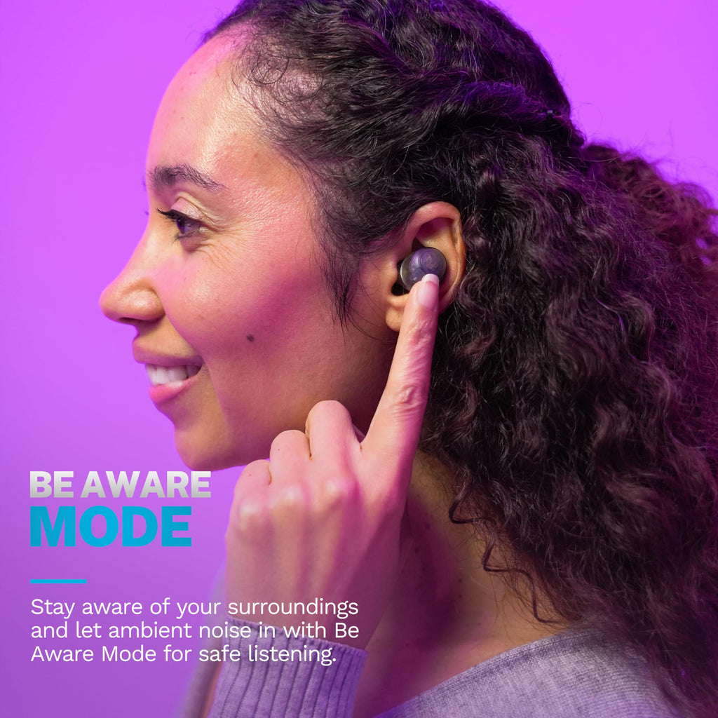 JLab Go Air Pop+ True Wireless Earbuds, in Ear Headphones, Bluetooth Earphones, 35H Playtime Ear Buds, Bluetooth Earbuds with Microphone, USB-C Charging Case, Dual Connect, EQ3 Sound, Light Blue