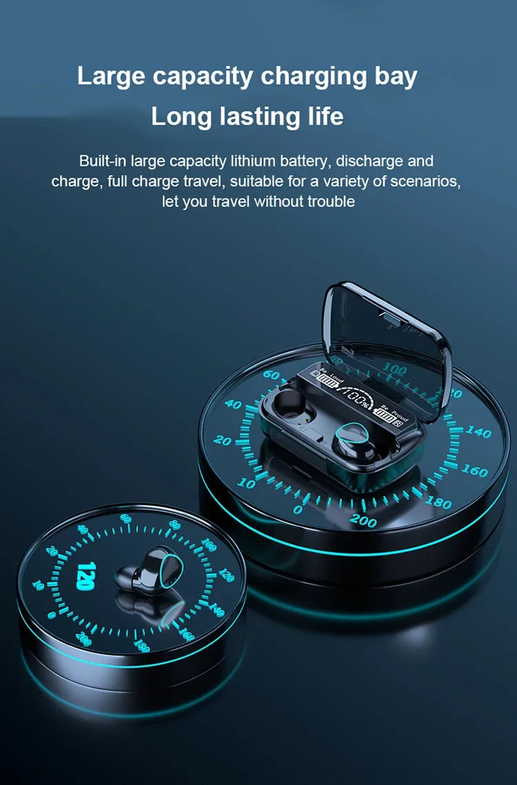 M10 Wireless Headphones TWS Bluetooth Touch Control Earphones Sport Earbuds Hifi Stereo Gaming Headset With Mic For smartphone