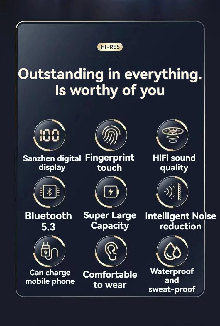 M10 Wireless Headphones TWS Bluetooth Touch Control Earphones Sport Earbuds Hifi Stereo Gaming Headset With Mic For smartphone