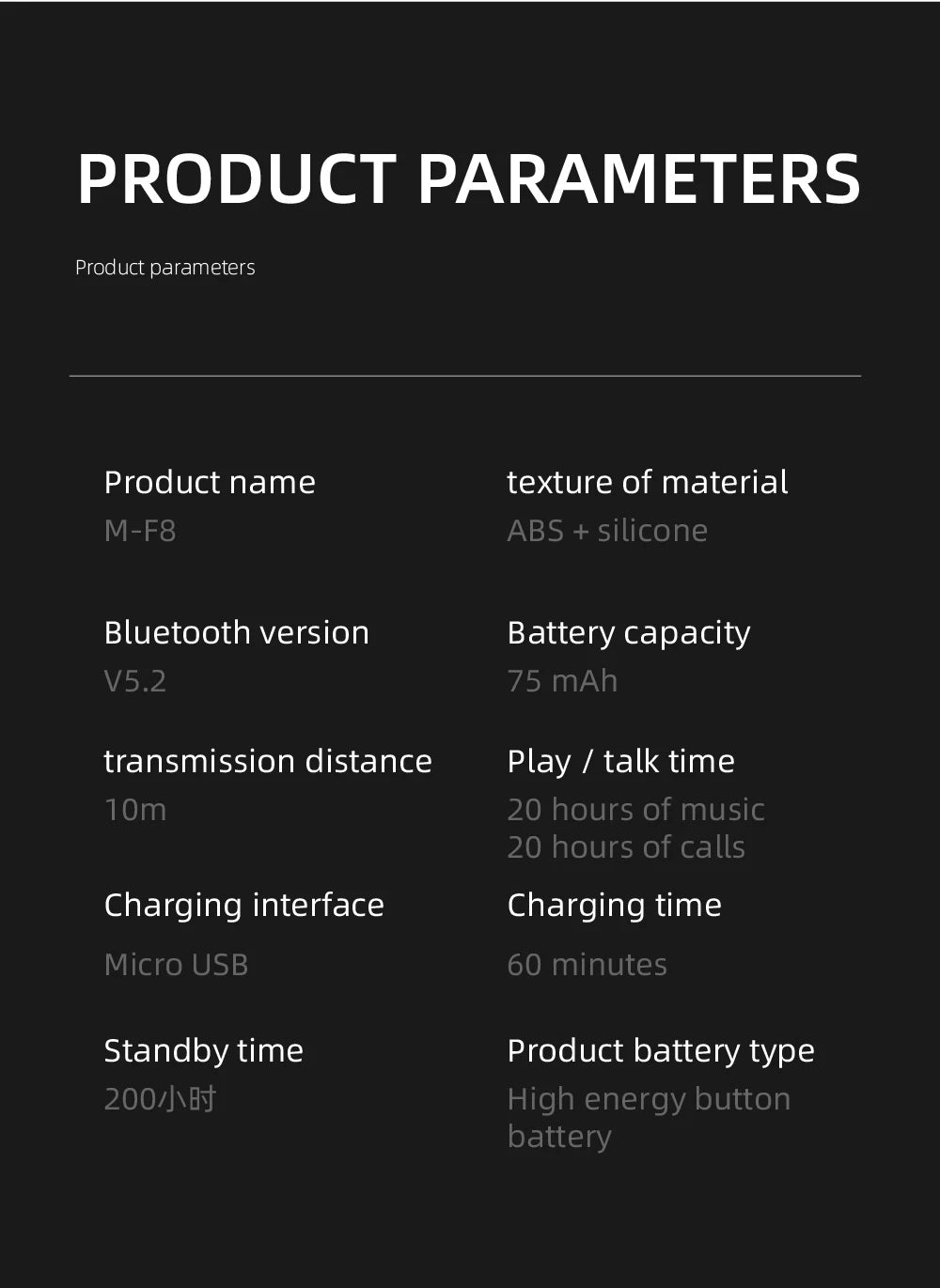 Bluetooth 5.2 Business Wireless Headphone Ear-Hook Mini HIFI Bass Noise Cancelling Earphone With Mic Earbuds Sport Game Headset