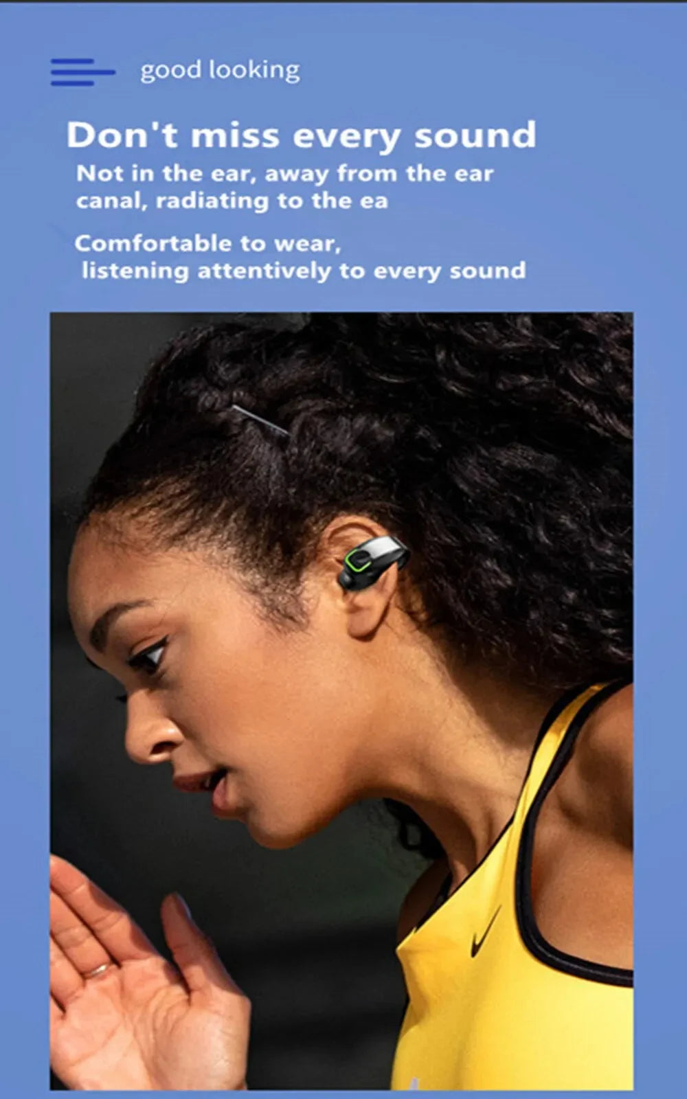 Bluetooth Earphone Clip On Monaural Inear Motion Stereo Bone Conduction Gd28 Business Wireless Earphone Mini Monaural Tws Waterp