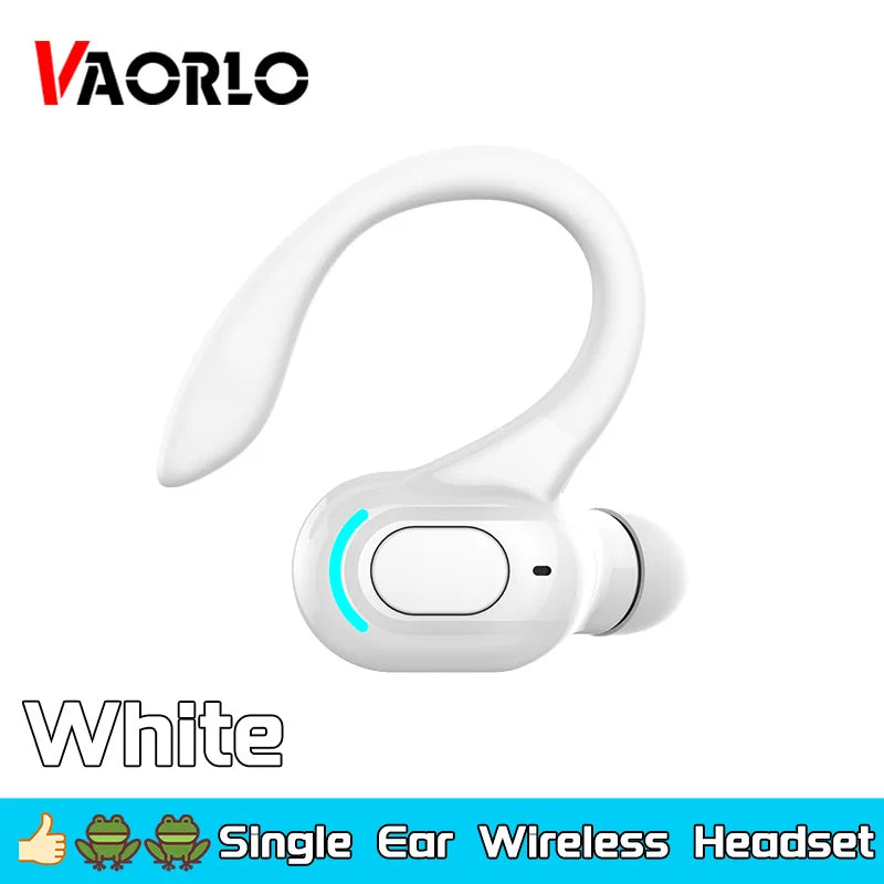 Bluetooth 5.2 Business Wireless Headphone Ear-Hook Mini HIFI Bass Noise Cancelling Earphone With Mic Earbuds Sport Game Headset