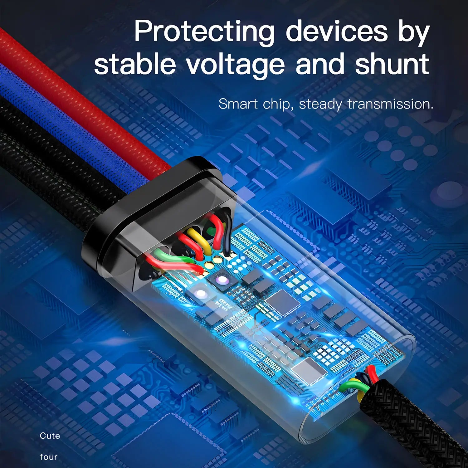 4 in 1 Multi Charger Cable For iPhone 15 14 13Pro Max Mini 3 in 1 Micro USB Type C Fast Charging Cable for Android iPhone Huawei