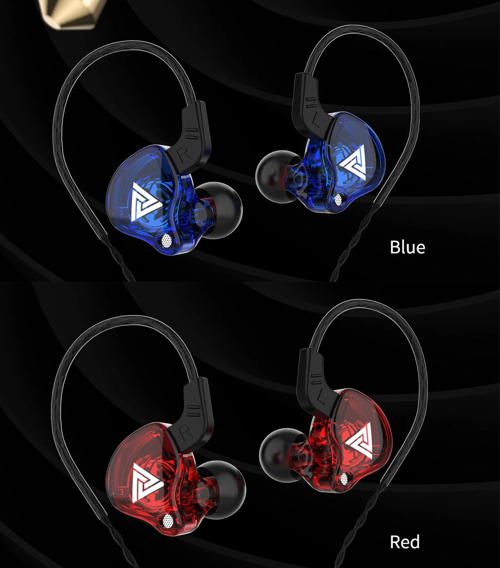 Newest QKZ AK6 Series 3.5mm In-Ear Earphone with Box Game Headset HIFI Bass Noise Cancelling Earbuds With Mic
