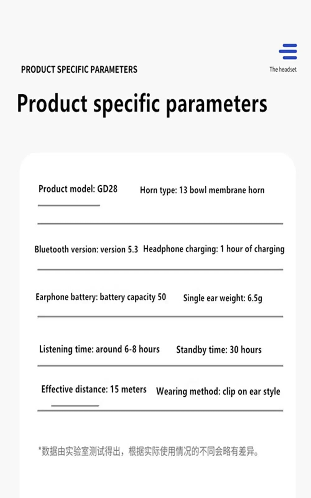 Bluetooth Earphone Clip On Monaural Inear Motion Stereo Bone Conduction Gd28 Business Wireless Earphone Mini Monaural Tws Waterp