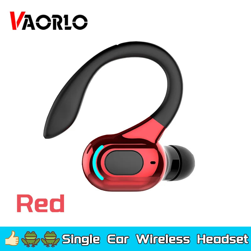Bluetooth 5.2 Business Wireless Headphone Ear-Hook Mini HIFI Bass Noise Cancelling Earphone With Mic Earbuds Sport Game Headset