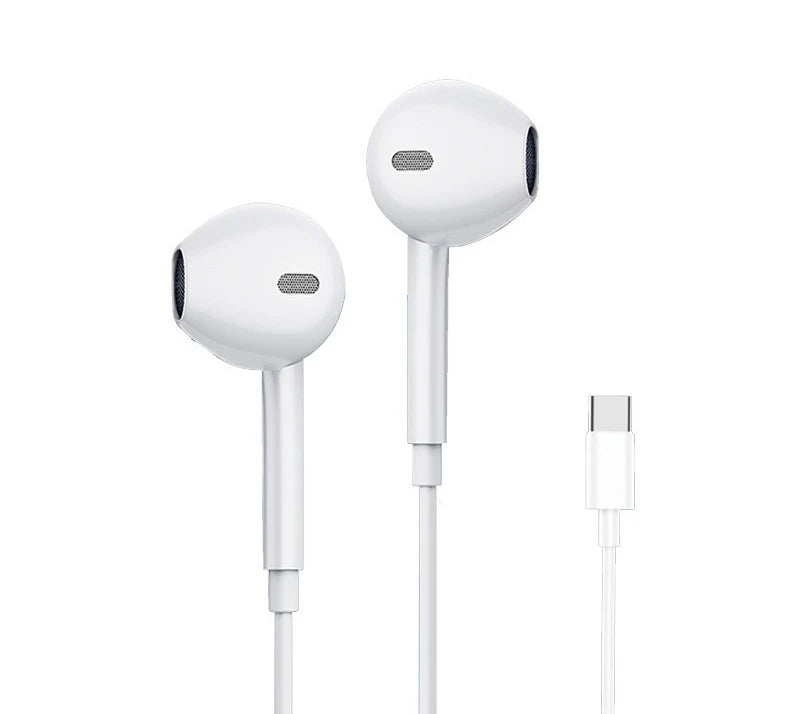 Original Wired Earphones For  iPhone 17 16 15 14 13 12 11 Pro Max iPad In-Ear Earbuds For Lightning USB-C 3.5mm Earphone