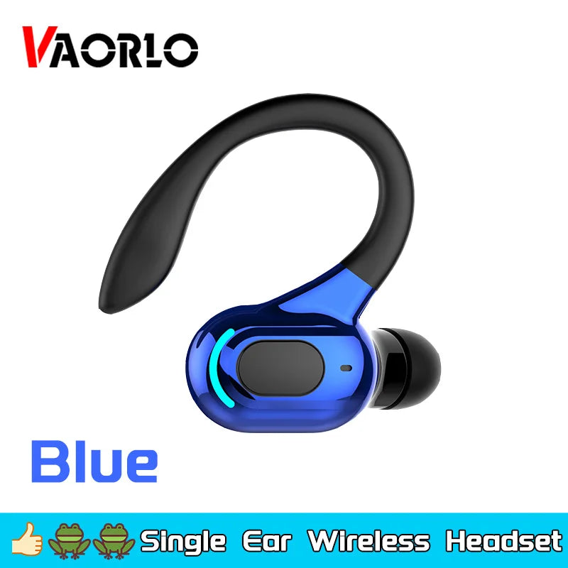 Bluetooth 5.2 Business Wireless Headphone Ear-Hook Mini HIFI Bass Noise Cancelling Earphone With Mic Earbuds Sport Game Headset