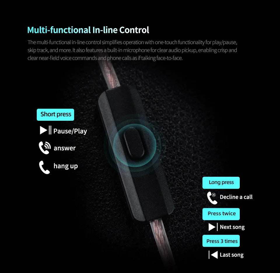 KZ Castor PRO Wired In-Ear Earphones Dynamic Drivers High-end Tunable Earphones HIFI Sound IEM Bass Headphones Gaming Headset