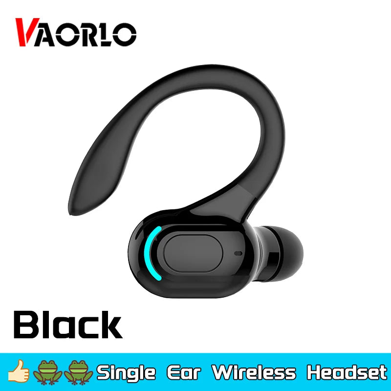 Bluetooth 5.2 Business Wireless Headphone Ear-Hook Mini HIFI Bass Noise Cancelling Earphone With Mic Earbuds Sport Game Headset
