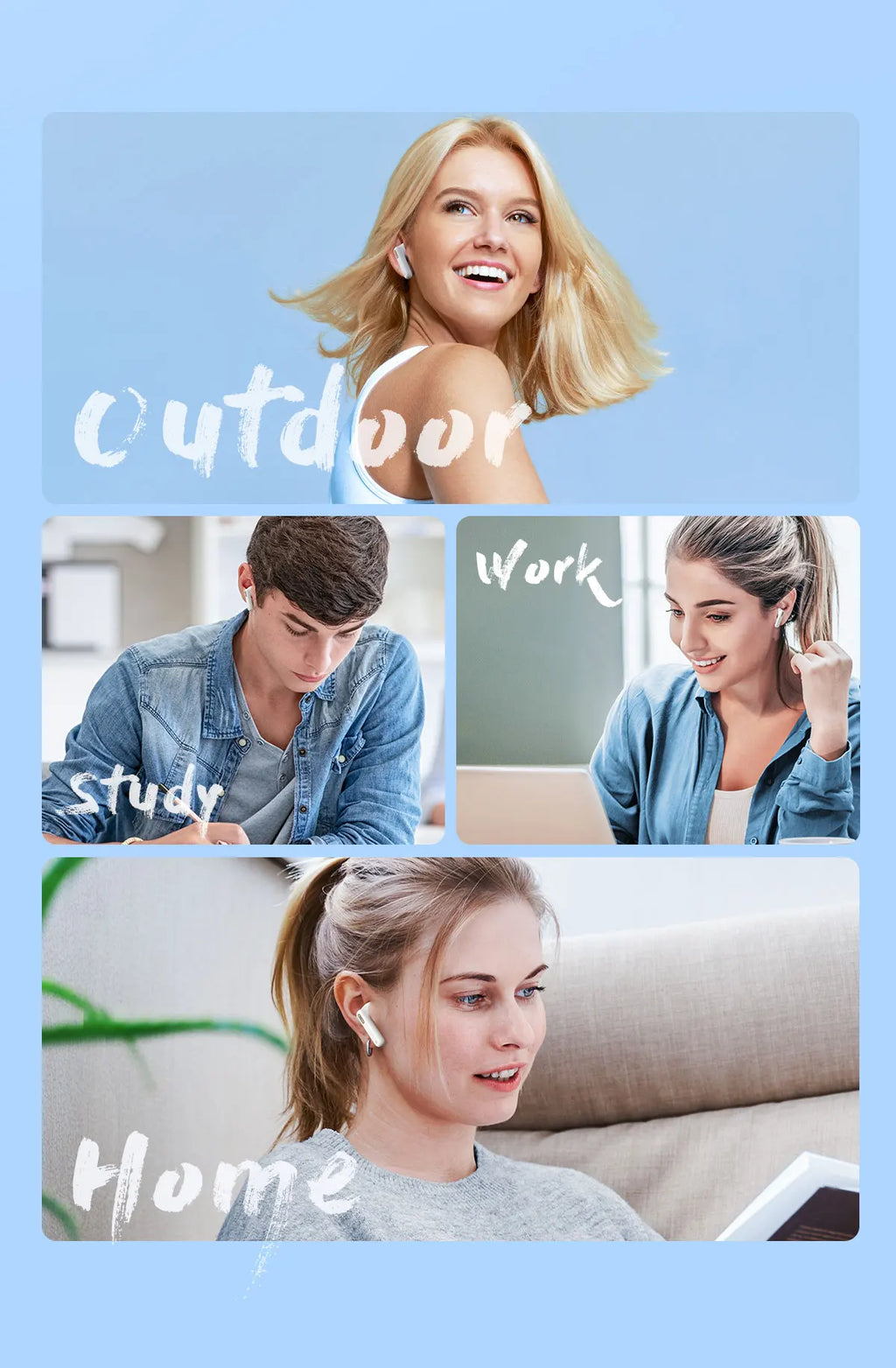 Baseus Bowie E16 Wireless Earphones Bluetooth 5.3 TWS Earbuds IPX4 Waterproof Earphone 30H Playtime 13mm Driver HIFI Headphones