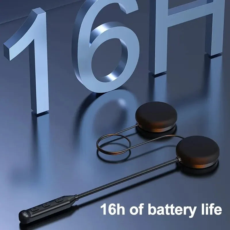 Bluetooth Motorcycle Helmet Headset Wireless Headphones With Microphone Earphone ENC Noise Cancelling Handsfree Talking Driving