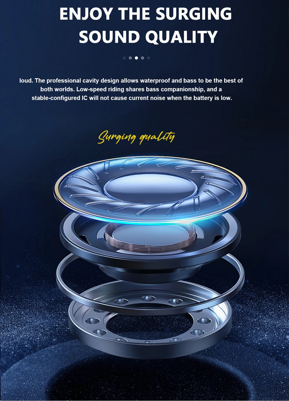 Motorcycle Bluetooth Headset Wireless Stereo Moto Helmet Headphones Music Player Handsfree Earphone with Clip Holder