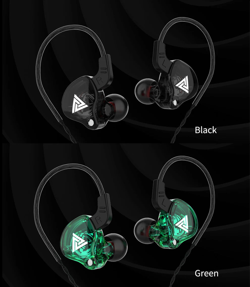 Newest QKZ AK6 Series 3.5mm In-Ear Earphone with Box Game Headset HIFI Bass Noise Cancelling Earbuds With Mic
