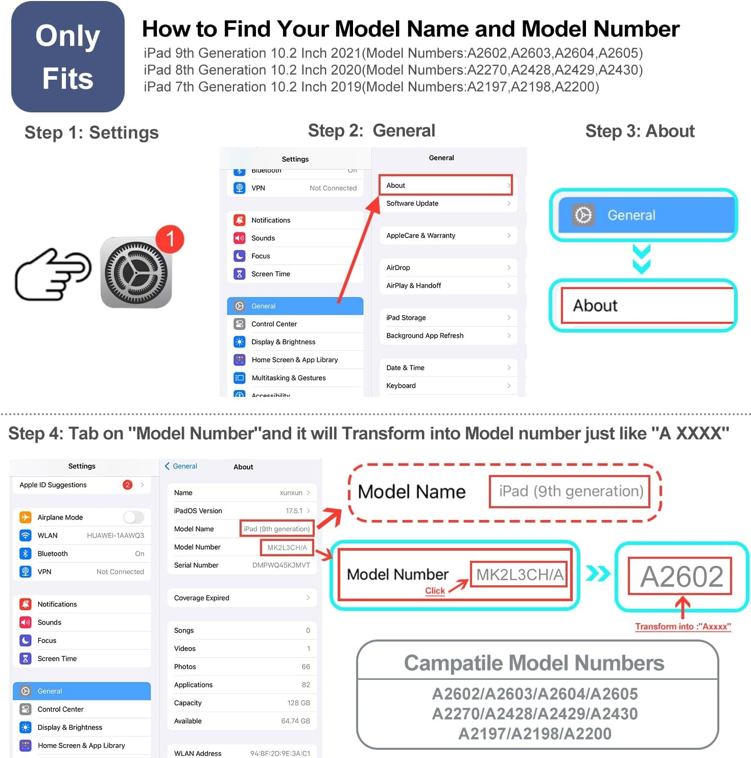 Case for Ipad 9Th Generation, for Ipad 8Th/7Th Generation Case, for Ipad Case 9Th Geneeration 10.2 Inch Multi-Angle Viewing with Adjustable Stand Auto Wake Sleep Function, Colored Art Bubbles