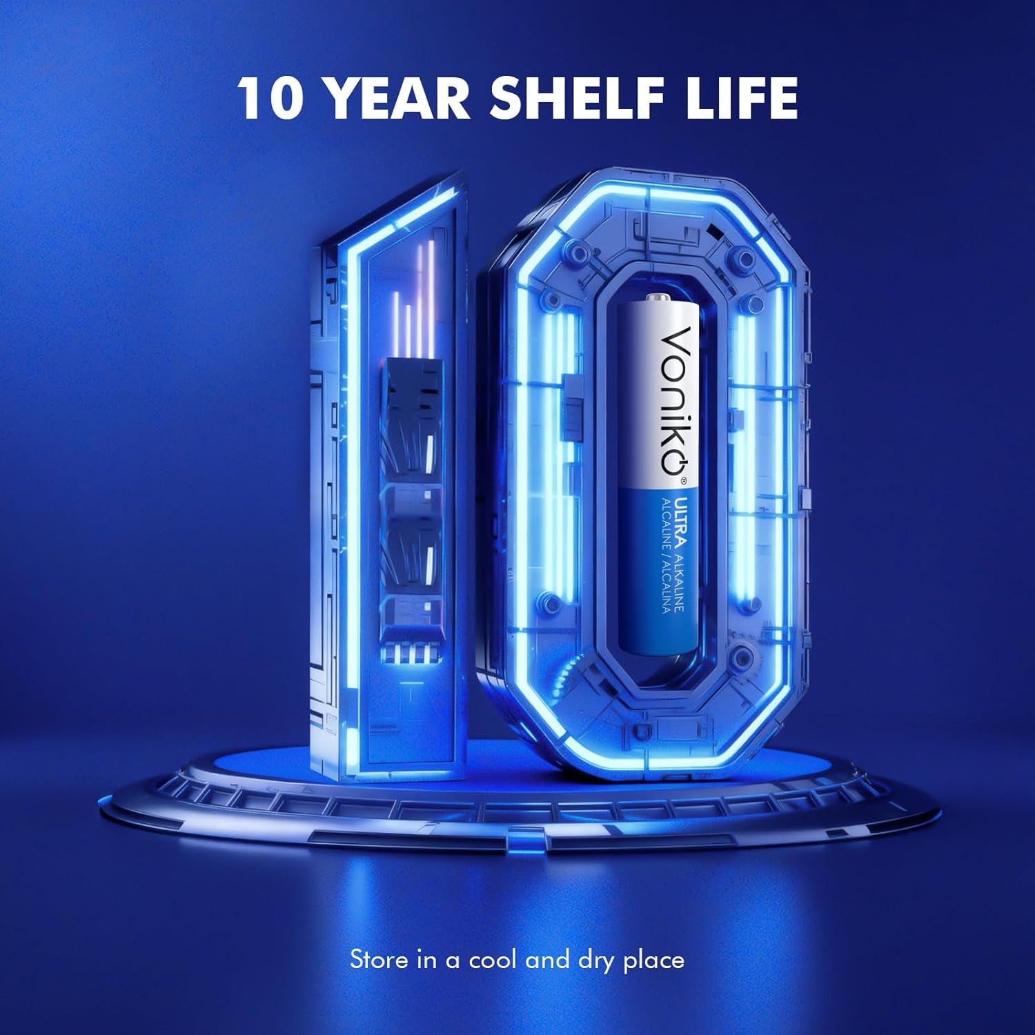 Ultra AAA Batteries 24 Pack - Alkaline Triple a Battery, Ultra Long-Lasting for All Your Devices, 10-Year Shelf Life, Leak-Proof & Mercury-Free