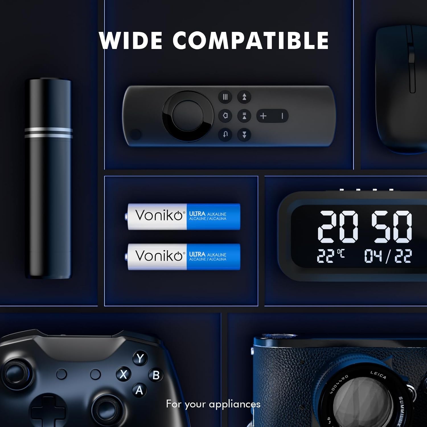 Ultra AAA Batteries 24 Pack - Alkaline Triple a Battery, Ultra Long-Lasting for All Your Devices, 10-Year Shelf Life, Leak-Proof & Mercury-Free