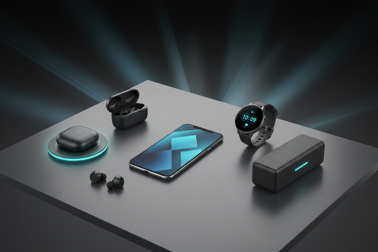 Multiple Electronics Product Showcase